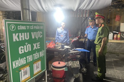 Hà Nội: phạt đơn vị trông giữ xe 45 triệu đồng