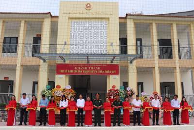 Huyện Gia Lâm: khánh thành và khởi công 4 trụ sở Ban Chỉ huy quân sự