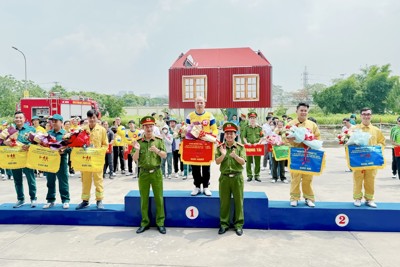 16 đội tham gia hội thi “Tổ liên gia an toàn PCCC” huyện Thanh Trì