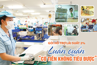 Gói hỗ trợ lãi suất 2%: luẩn quẩn “có tiền không tiêu được”