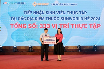 Doanh nghiệp trao hàng trăm học bổng, cơ hội thực tập tại Hội chợ TMU 2024