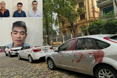Thông tin mới nhất vụ ô tô bị tạt sơn ở Định Công, quận Hoàng Mai