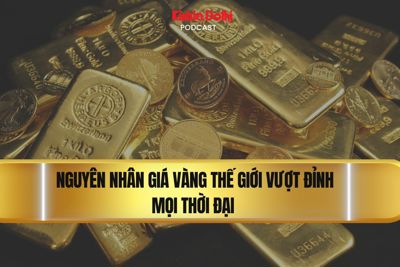 Nguyên nhân giá vàng thế giới vượt đỉnh mọi thời đại