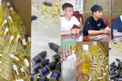 Bắt nhóm thanh niên mua bán ma túy mới dạng tinh dầu gây ảo giác mạnh