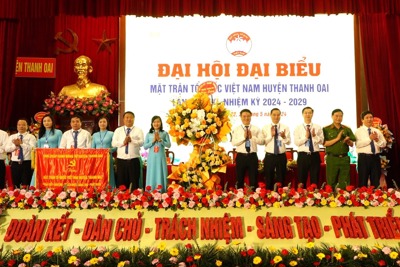 Uỷ ban MTTQ Việt Nam huyện Thanh Oai tổ chức thành công Đại hội lần XXI