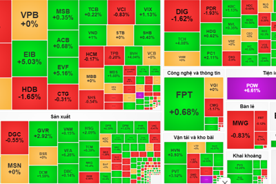 Cổ phiếu dầu khí giúp VN-Index thoát hiểm cuối phiên