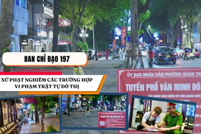 Xử phạt nghiêm các điểm "nóng" vi phạm trật tự đô thị