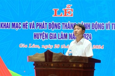 Huyện Gia Lâm phát động Tháng hành động Vì trẻ em