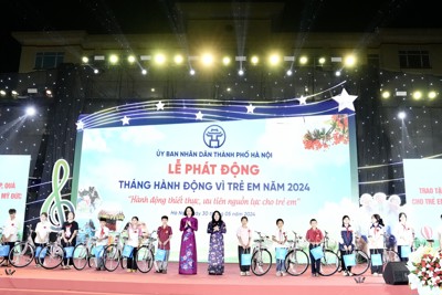 Hà Nội phát động Tháng hành động vì trẻ em năm 2024