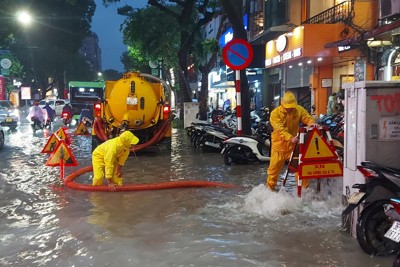 Bể ngầm chống ngập mới chỉ "giảm nhiệt" chưa thể "giải nhiệt"