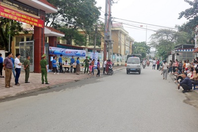 Ngày đầu thi tuyển sinh vào lớp 10 tại Chương Mỹ: an toàn và nề nếp