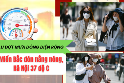 Sau đợt mưa dông diện rộng, miền Bắc đón nắng nóng, Hà Nội 37 độ C