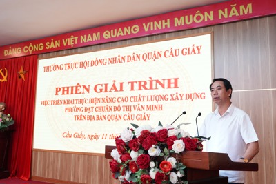 Cầu Giấy: tổng lực xây dựng phường đạt chuẩn đô thị văn minh