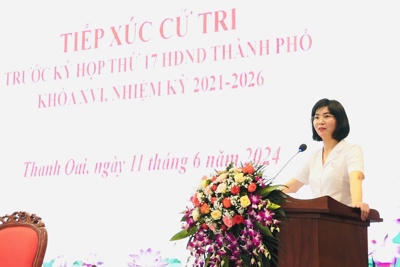 Cử tri huyện Thanh Oai kiến nghị thành phố đầu tư kè cứng bờ sông Nhuệ