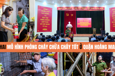 2 mô hình phòng cháy chữa cháy tốt ở quận Hoàng Mai