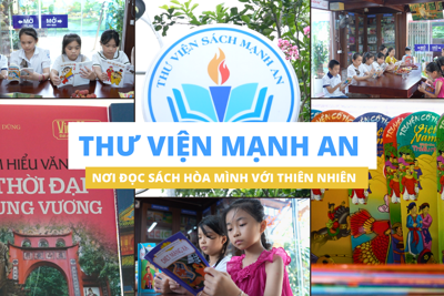 Thư viện Mạnh An – nơi đọc sách hòa mình với thiên nhiên