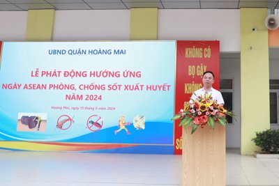 Quận Hoàng Mai hưởng ứng Ngày ASEAN phòng, chống sốt xuất huyết