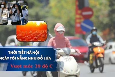 Thời tiết Hà Nội 3 ngày tới nắng như đổ lửa, vượt mốc 39 độ C