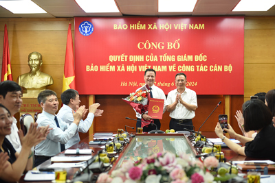Công bố quyết định bổ nhiệm tân Phó Giám đốc BHXH Hà Nội