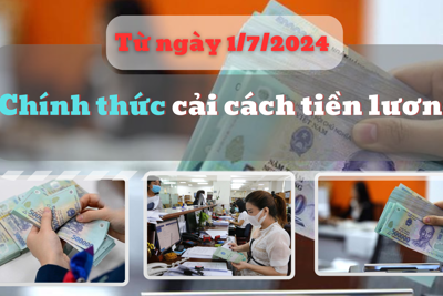 Chính thức cải cách tiền lương từ ngày 1/7/2024