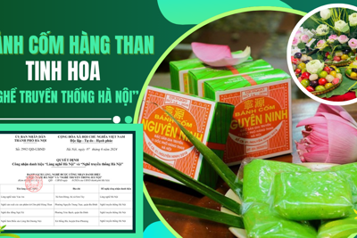 Bánh cốm Hàng Than  - Tự hào tinh hoa “nghề truyền thống Hà Nội”