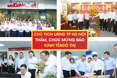 Chủ tịch UBND TP Hà Nội thăm, chúc mừng báo Kinh tế&đô thị