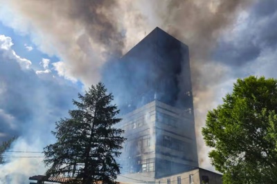 Nga: cháy tòa văn phòng có viện nghiên cứu chiến lược