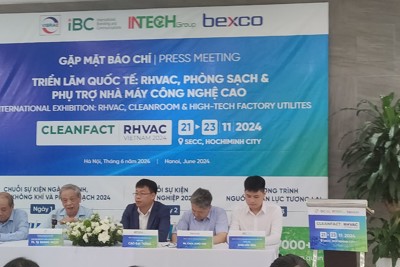 150 gian hàng tham gia triển lãm công nghệ CLEANFACT & RHVAC VIETNAM 2024