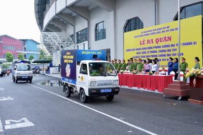 Tây Hồ ra quân hưởng ứng tháng hành động phòng chống ma tuý