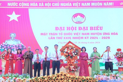 Đại hội Ủy ban MTTQ huyện Ứng Hòa khóa XXIV thành công tốt đẹp