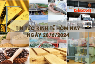 Tin tức kinh tế ngày 28/6/2024: giá vàng thế giới bật tăng trở lại