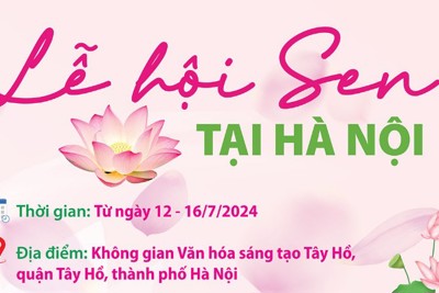 Lần đầu tiên lễ hội Sen được tổ chức tại Hà Nội