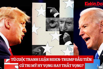 Từ cuộc tranh luận Biden-Trump đầu tiên: Cử tri Mỹ hy vọng hay thất vọng?