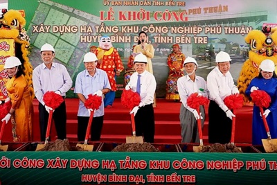 Bến Tre: người dân đồng thuận bàn giao đất để thực hiện dự án