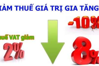 Giảm thuế giá trị gia tăng xuống 8% từ 1/7-31/12/2024