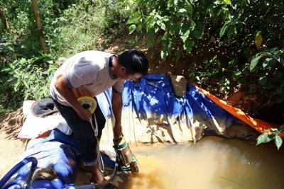 Ngăn nạn đào núi đãi vàng sa khoáng ở Quảng Ngãi