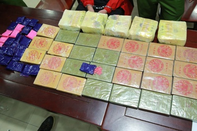 Nghệ An: phá đường dây ma túy với tang vật hơn 27 bánh heroin
