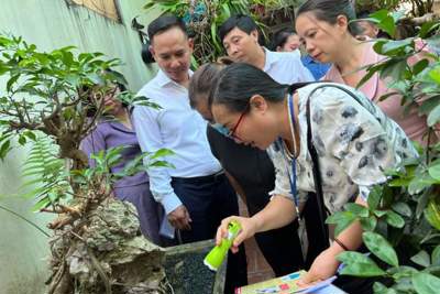 Huyện Quốc Oai phát động chiến dịch diệt bọ gậy phòng, chống sốt xuất huyết