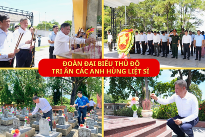 Đoàn đại biểu TP Hà Nội tri ân các anh hùng liệt sĩ tại Quảng Trị