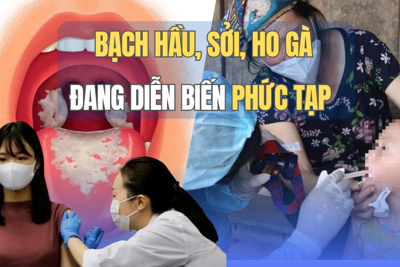 Bệnh bạch hầu, sởi, ho gà đang diễn biến phức tạp