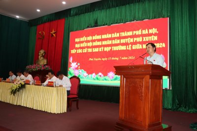 Cử tri huyện Phú Xuyên đề nghị đẩy nhanh xây dựng NTM nâng cao, kiểu mẫu