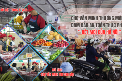 Chợ văn minh thương mại, đảm bảo an toàn thực phẩm- Nét mới của Hà Nội