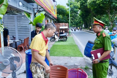 Xử lý nghiêm vi phạm trật tự đô thị tại ngõ 553 Giải Phóng