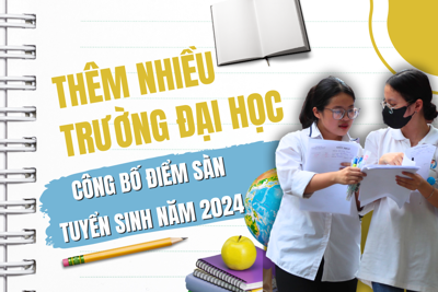 Thêm nhiều trường đại học công bố điểm sàn tuyển sinh năm 2024