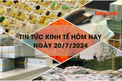 Tin tức kinh tế ngày 20/7/2024: giá vàng đồng loạt giảm mạnh