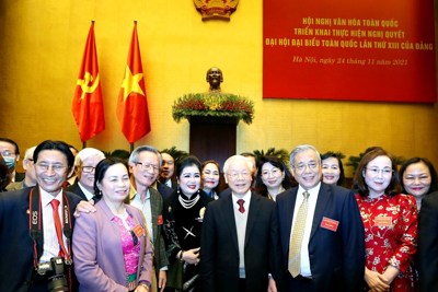 Tổng Bí thư Nguyễn Phú Trọng đã “truyền lửa” cho văn hóa nước nhà