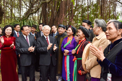 Tổng Bí thư Nguyễn Phú Trọng quan tâm sâu sắc tới văn hóa Thủ đô