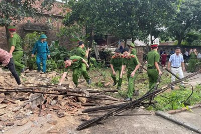 Bắc Giang: lực lượng Công an hỗ trợ xóa 23 nhà tạm, nhà dột nát