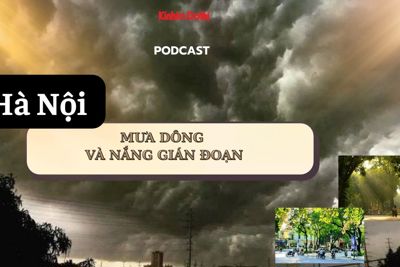 Hà Nội mưa rào và dông, nắng gián đoạn trong những ngày tới