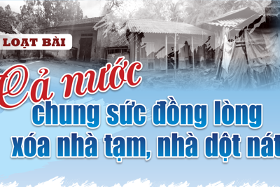 Cả nước chung sức đồng lòng xóa nhà tạm, nhà dột nát  